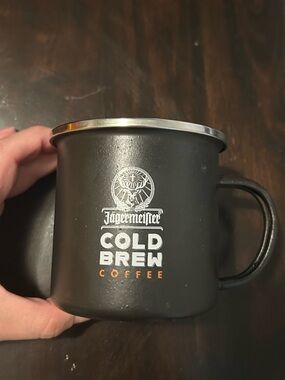 FREE vintage collectors jagermeister jager cold brew coffee mug cup